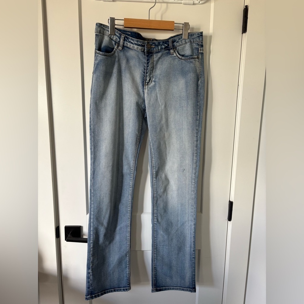 Buffalo David Bitton Light Blue Straight Leg Jeans
